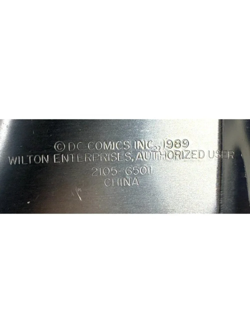 Wilton Batman Cake Pan Mold #2105-6501 Silver Aluminum Vintage 1989 DC Comics